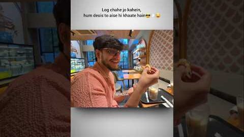Dil se desi🤣😎 #triggeredinsaan #desi #ytshorts #trend #viralreels #eatingfood #ruchikarathore #funny