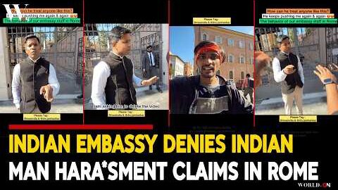 Indian Embassy Refutes Indian Man Hara*sment Claims in Rome Viral Video
