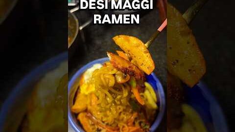 Desi Maggi Ramen | Easy Spicy Noodle Upgrade 🍜🔥#maggi #ramen #desi #shorts
