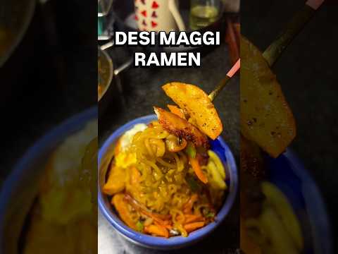 Desi Maggi Ramen | Easy Spicy Noodle Upgrade 🍜🔥#maggi #ramen #desi #shorts