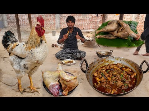 देसी मुर्गा बनाने का आसान तरीका बिहारी स्टाइल में /desi murga chicken curry in village style cooking