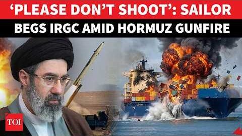 ‘LET US GO…’: Indian Vessel’s DESPERATE PLEA As IRGC Gunboats Open Fire In Hormuz | Watch