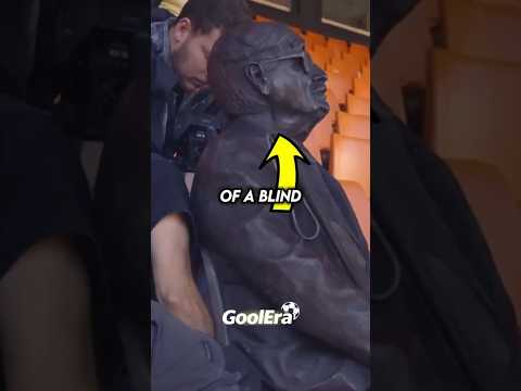“Why There’s a Statue Sitting in the Stands 😳🏟️” ⚽