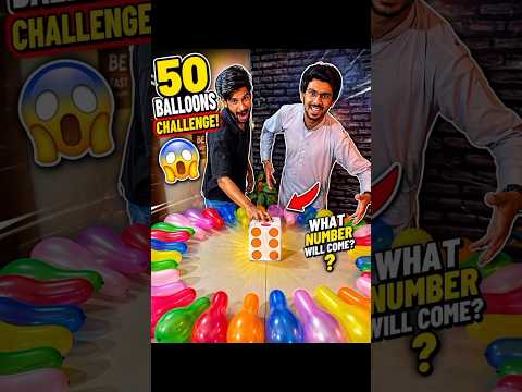 Giant Dice vs 50 Balloons Challenge 😱 | Amazing Balloon Game | MrAzizGame #shorts #trending #funny