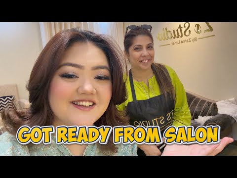Got Ready From Salon For The First Time 😍| Barat Day | Desi Korean