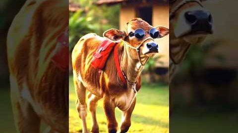 “बछड़ा भी बनना चाहता था हीरो 🐄💔”#Desi #Emotional  #Shorts #Viral #Love #Story  #Reel #Trending