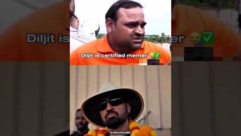 Diljit Dosanjh Certified Memer 😱 #diljitdosanjh #shorts #viral #trending #shortsfeed #newpunjabisong