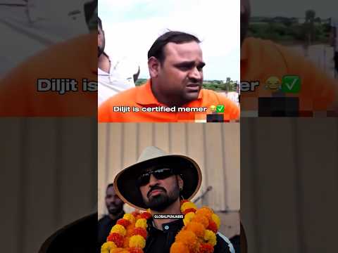 Diljit Dosanjh Certified Memer 😱 #diljitdosanjh #shorts #viral #trending #shortsfeed #newpunjabisong