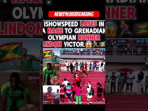 iShowSpeed loses a race to an Olympian. #viralvideo #foryou #fyp #viral #trending #livestream #race
