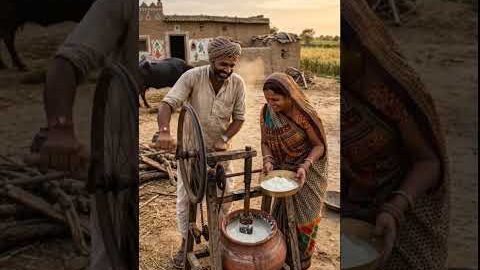 Desi Jugaad Machine 😱 | Butter Making Without Electricity 🧈 #Shorts#desijugaad #viralvideo #trending