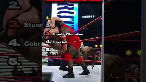 Ranking WWE Royal Rumble Funniest Eliminations