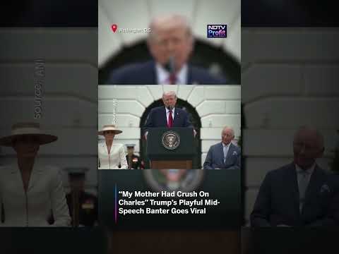 Trump Playfully Teases King Charles In His Welcoming Address At White House #viral #shorts