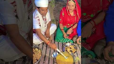 शुद्ध खाना 😍 #desi #life #rajasthani #village #facts #shorts