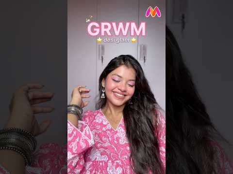 grwm desi glam 🪷✨ #grwm #grwmoutfit #grwmmakeup #desi #glam #makeup #affordable #beauty #viral