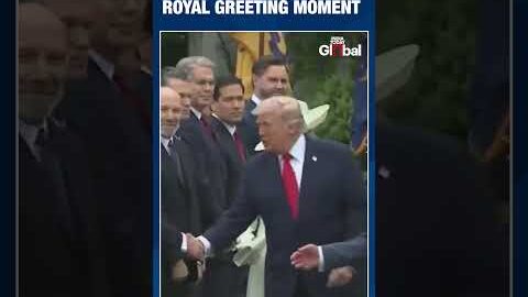 Trump Interrupts Queen Camilla, Shakes Hands with Own Cabinet in Awkward Viral Moment