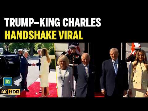 Trump & King Charles’ Awkward Handshake Goes Viral | Big White House Meeting