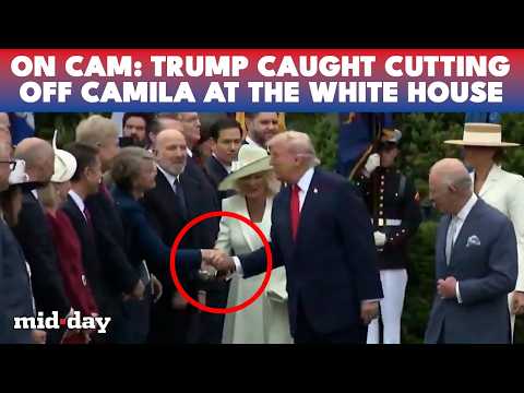 “DISRESPECTFUL?” Trump CUTS OFF Queen Camilla Mid-Greeting | Viral White House Clip SPARKS OUTRAGE