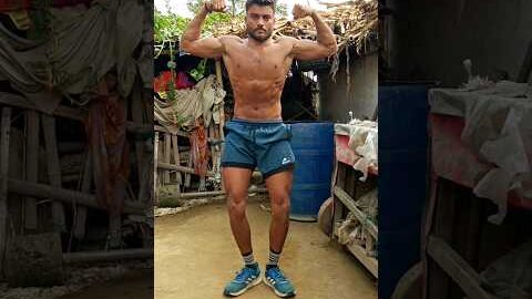 बिना Gym जाए और बिना प्रोटीन पिये 💪🏠 desi diet desi workout desi body || #motivation #desi #fitness