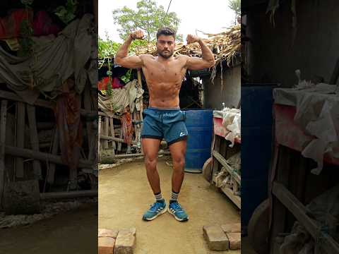 बिना Gym जाए और बिना प्रोटीन पिये 💪🏠 desi diet desi workout desi body || #motivation #desi #fitness