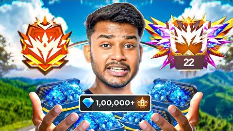 I WON 1,00,000 DIAMONDS IN FREE FIRE RANK PUSH EVENT 🤯