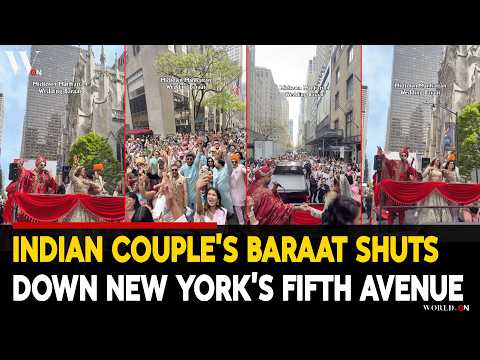 Indian Couple’s Grand Baraat Shuts Down NYC Fifth Avenue Goes Viral | Indians In The U.S.
