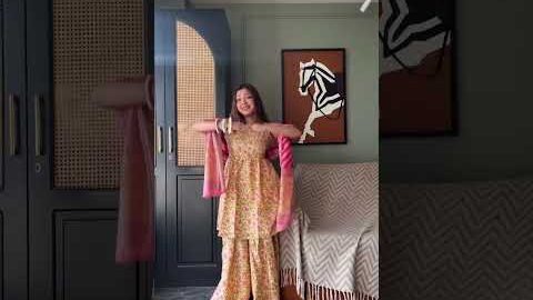 Sharara-sets💛#youtubeshorts #fyp #myntra #budget #viral #trending #fashion #indian #desi #ethnic