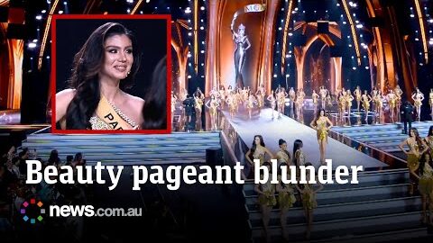 ‘Beg your pardon?’: Beauty queen’s huge fail goes viral