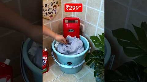 బట్టలు ఉతికి బకెట్ cloth wash bucket 🪣 #viralbucket #trendingbucket #homeappliances