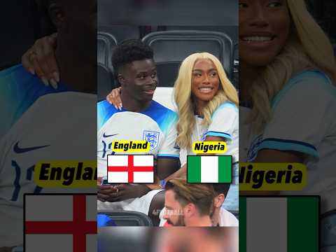 Footballers and Their Girlfriends Nationalities 🤨🏴 #shorts #viral #football