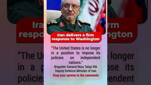 “Iran’s Strong Response to Washington – Bold Statement Goes Viral!  #trendingnow #geopolitics