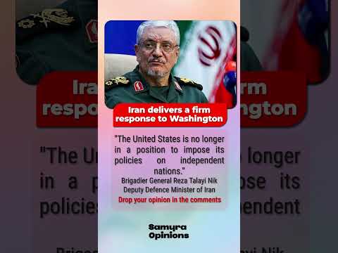 “Iran’s Strong Response to Washington – Bold Statement Goes Viral!  #trendingnow #geopolitics
