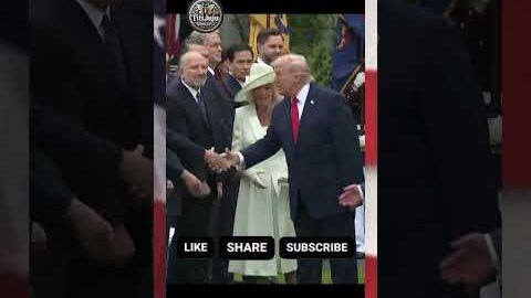 Trump Breaks Royal Protocol in Seconds 😭 #trump #reaction #news #funny #queen #2026 #royal #viral