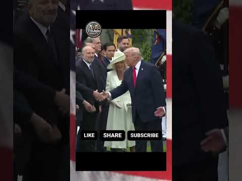Trump Breaks Royal Protocol in Seconds 😭 #trump #reaction #news #funny #queen #2026 #royal #viral