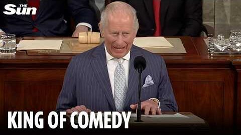 Charming King Charles’ best jokes as he delights Congress in historic speech
