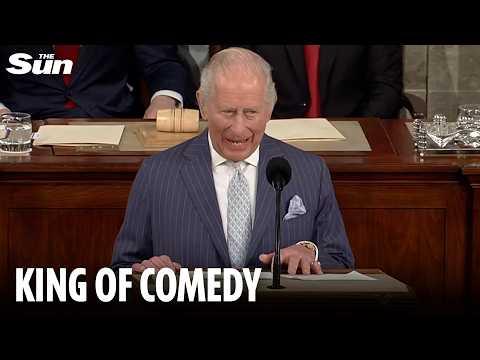 Charming King Charles’ best jokes as he delights Congress in historic speech