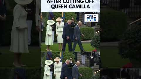 VIRAL MOMENT: Trump Cuts in Front of Queen Camilla | King Charles III | N18G