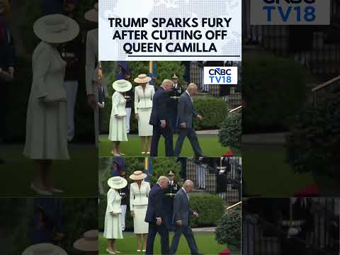 VIRAL MOMENT: Trump Cuts in Front of Queen Camilla | King Charles III | N18G