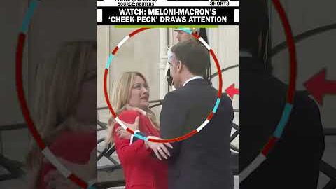 VIRAL VIDEO: Italian PM Meloni, French President Macron’s ‘cheek peck’ draws attention