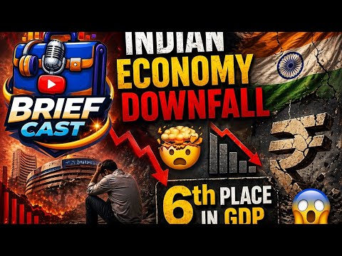 🤯Indian GDP Downfall to 6th place|🇮🇳India Global News | Global Ranking 🌍| #briefcast #currentaffairs