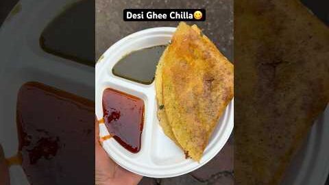 Desi Ghee Ka Paneer Chilla 😱 ||Indian Street Food ❤️ #shorts