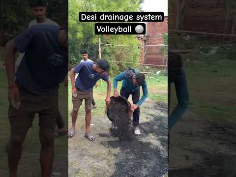 Desi drainage system #volleyball #funny #desi #fun#game #viral #shorts