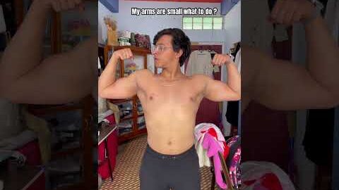 Small arms what to do? #fitnessinspiration #theothersideofmakebelieve #bodybuilding #desi #fyp #gym