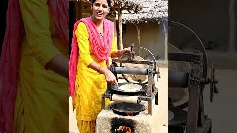 machine se roti banane ka kamal ka desi jugaad🫓 #bread #shorts #desijugaad