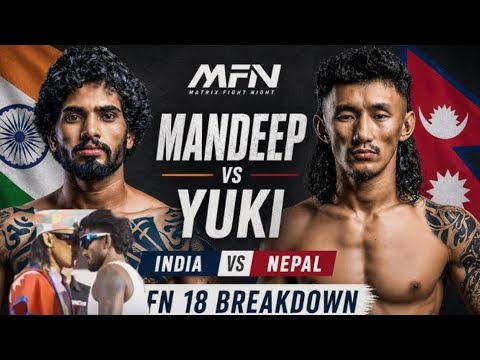 Yuki 🇳🇵vs Mandeep🇮🇳 .MFN Fight.  #nepal  vs #india. What A Game😲