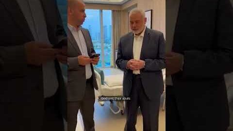 Moment Hamas leader finds out sons are dead