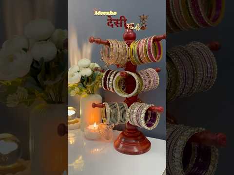 Meesho desi finds😍✨ #meesho #desi #aesthetic #bangles #fypシ゚ #asmr #diy #ytshorts #trending #viral