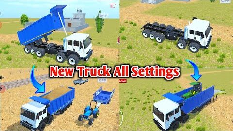Indian desi life simulator 3d new truck all settings || Tractor and truck game update ||