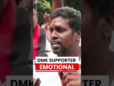 Election Results 2026: DMK Supporter Emotional After Early Trends | Tamil Nadu Counting #shorts