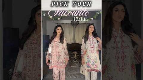Which one do you like?👀 #desi #outfit #pakistanifashion #shorts