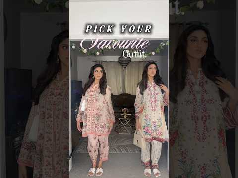 Which one do you like?👀 #desi #outfit #pakistanifashion #shorts